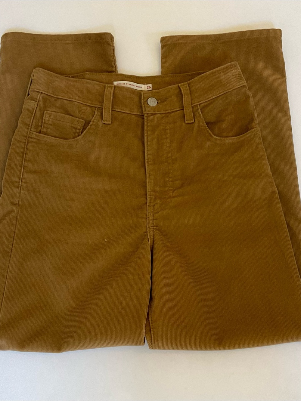 Levi’s Ribcage Straight Ankle Corduroy Pants 26 - Picture 3 of 13